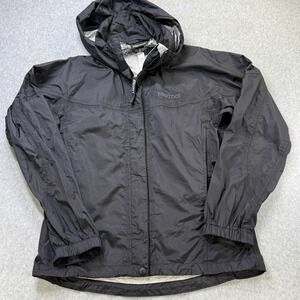 Marmot Women's PreCip Black Rain Jacket Size S Waterproof Lightweight Hiking‎
